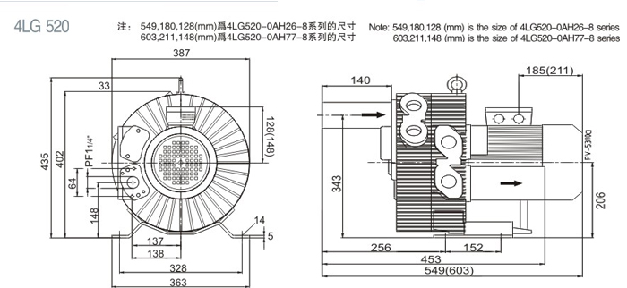 4LG520尺寸圖