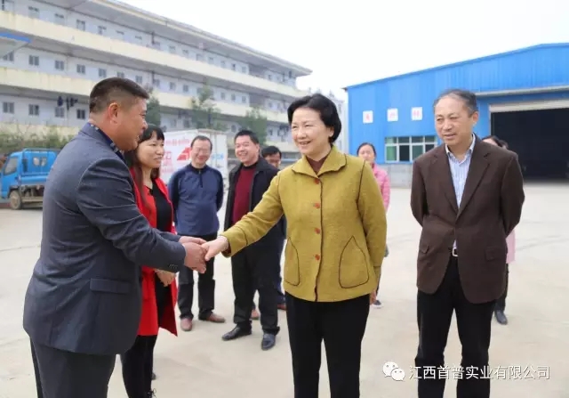 江西省人大常委會副主任一行蒞臨首普實業(yè)慰問及指導工作